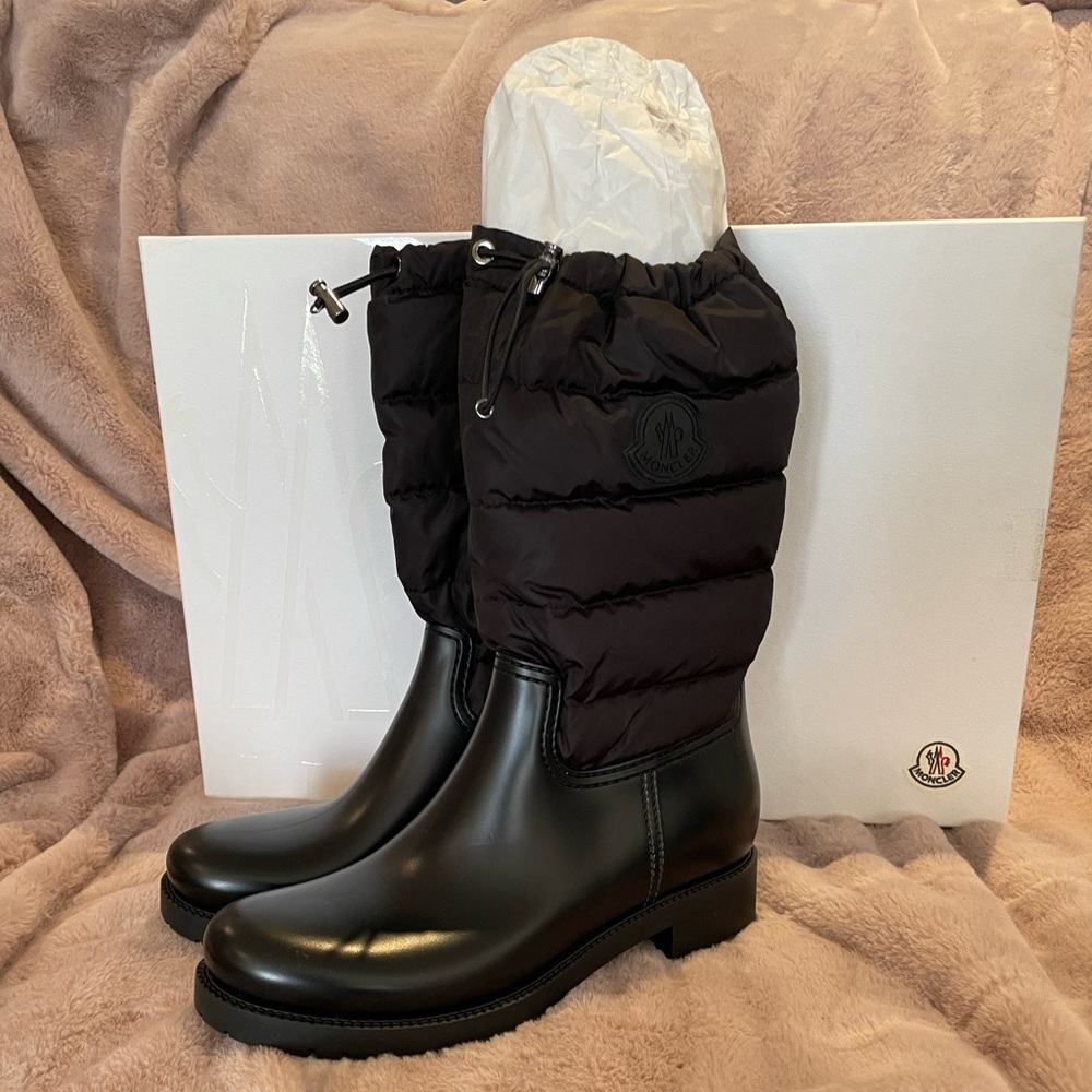 NIB Moncler Ginette Rain Boots SZ40